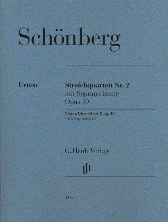 Schoenberg - String Quartet No 2 Op 10 With Soprano Part - G. Henle Verlag