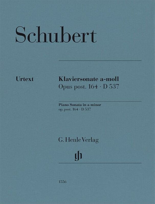 Schubert - Piano Sonata A Minor Op Post 164 D 537 Urtext - G. Henle Verlag