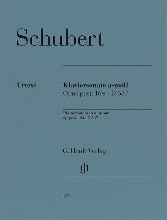 Schubert - Piano Sonata A Minor Op Post 164 D 537 Urtext - G. Henle Verlag