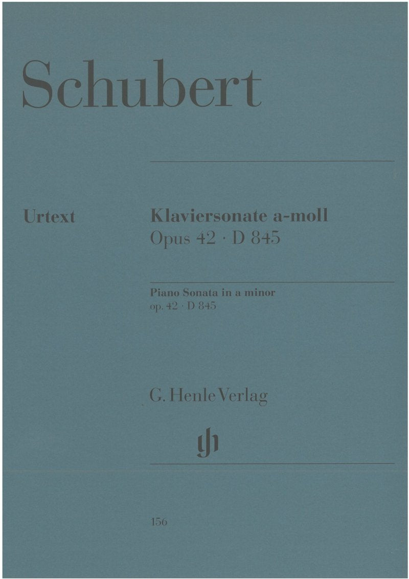 Schubert - Sonata D 845 Op 42 A Minor - G. Henle Verlag