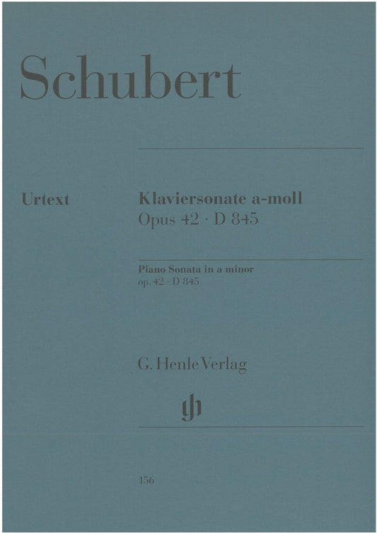 Franz Schubert - Piano Sonata in A Minor D. 845 Opus 42 (Urtext Edition) cover - G. Henle Verlag