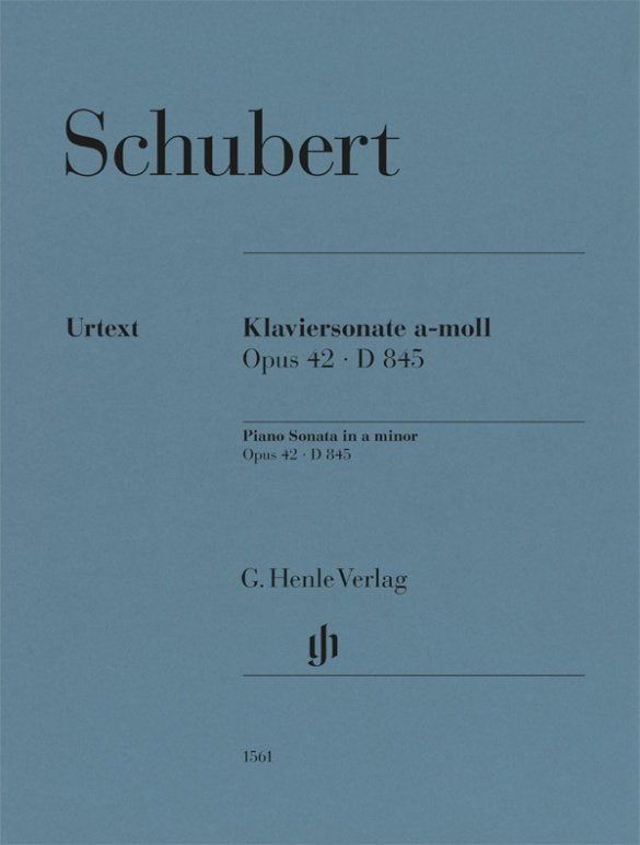Schubert - Sonata A Minor Op 42 D 845 For Piano - G. Henle Verlag