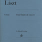 Liszt - 3 Concert Etudes For Piano Urtext - G. Henle Verlag