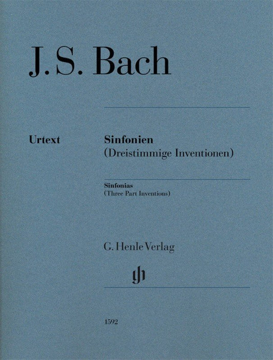 Sinfonias (Three Part Inventions) Without Fingering - G. Henle Verlag