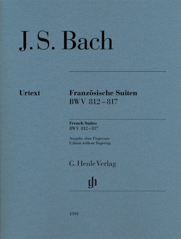 Bach - French Suites Bwv 812-817 Without Fingering - G. Henle Verlag