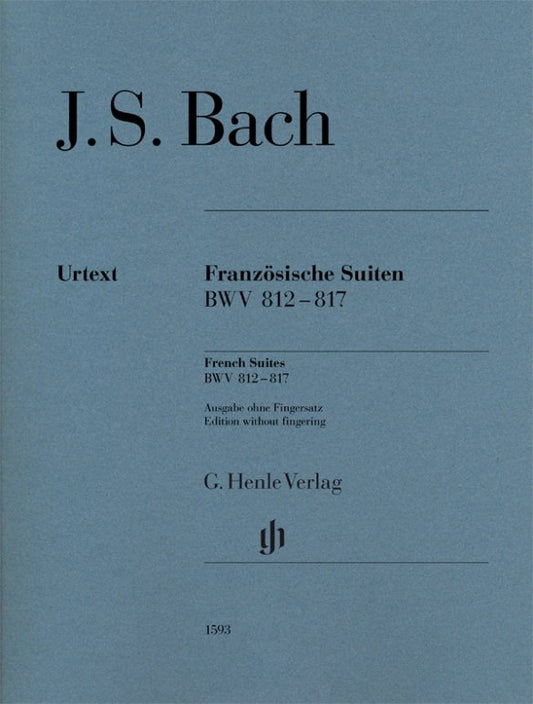 Bach - French Suites Bwv 812-817 Without Fingering - G. Henle Verlag
