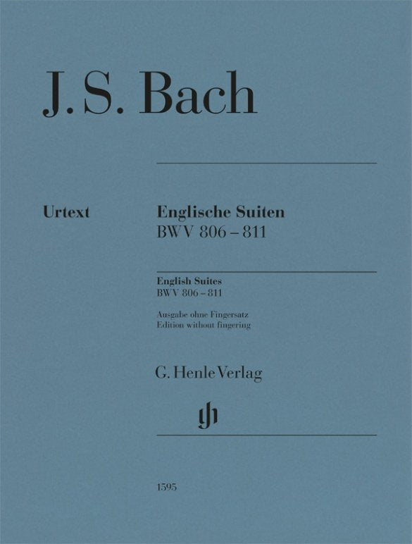 Bach - 6 English Suites Bwv 806-811 Without Fingering Urtext - G. Henle Verlag