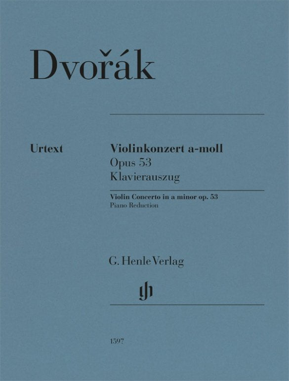 Dvorak - Concerto A Minor Op 53 For Violin/Piano Urtext - G. Henle Verlag