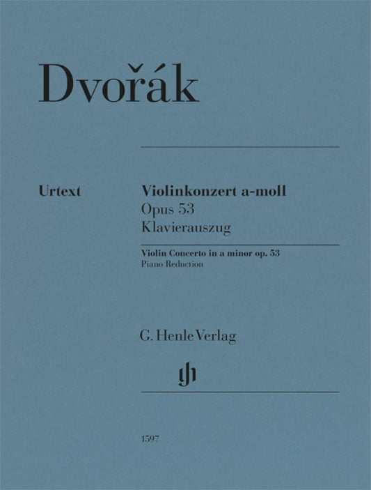 Dvorak - Concerto A Minor Op 53 For Violin/Piano Urtext - G. Henle Verlag