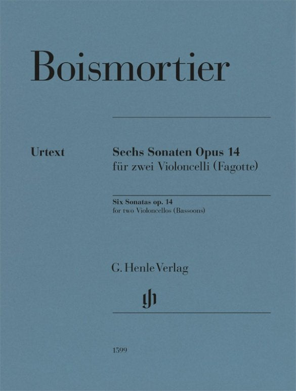Boismortier - 6 Sonatas Op 14 For 2 Cellos (Or Bassoons) - G. Henle Verlag