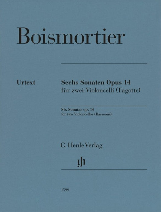 Boismortier - 6 Sonatas Op 14 For 2 Cellos (Or Bassoons) - G. Henle Verlag