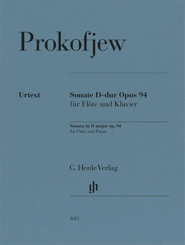 Prokofieff - Sonata D Major Op 94 For Flute And Piano - G. Henle Verlag