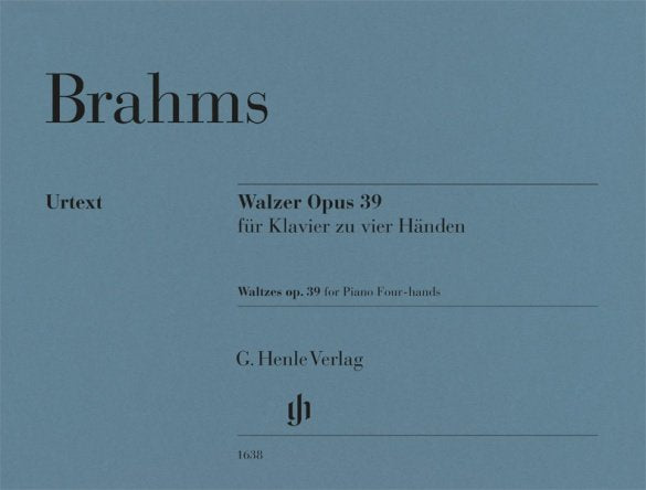 Brahms - Waltzes Op 39 For Piano Duet - G. Henle Verlag