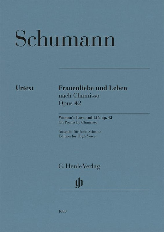 Schumann - Womans Love And Life Op 42 For High Voice/Piano - G. Henle Verlag