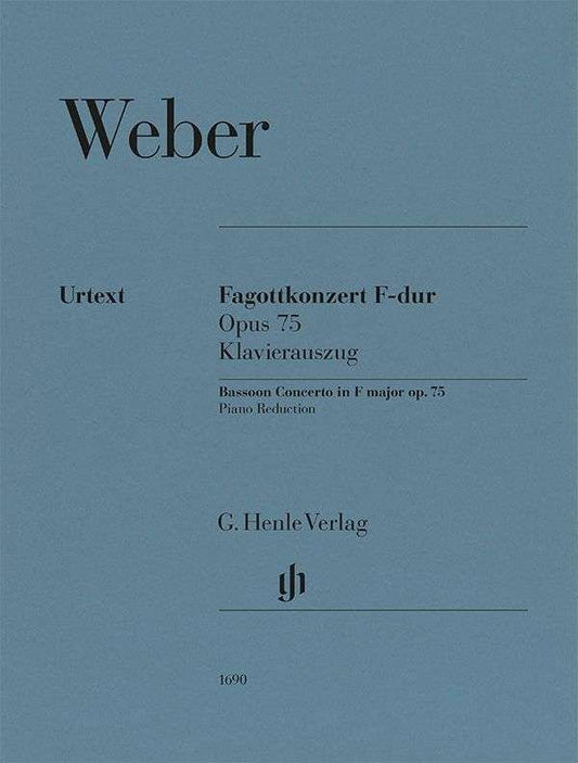 Weber - Concerto F Major Op 75 For Bassoon And Piano Urtext - G. Henle Verlag