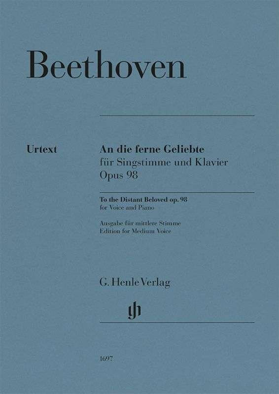 Beethoven - To The Distant Beloved Op 98 Medium Voice/Piano - G. Henle Verlag