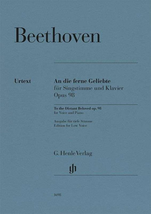 Beethoven - To The Distant Beloved Op 98 Low Voice/Piano - G. Henle Verlag