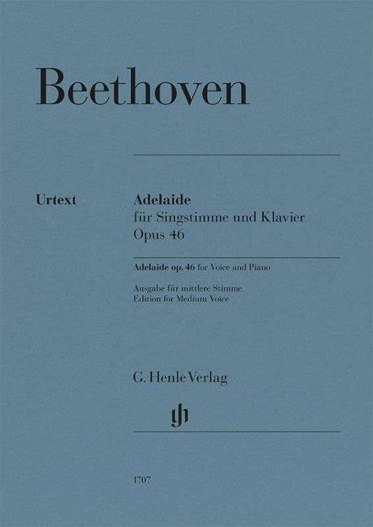 Beethoven - Adelaide Op 46 For Medium Voice And Piano - G. Henle Verlag