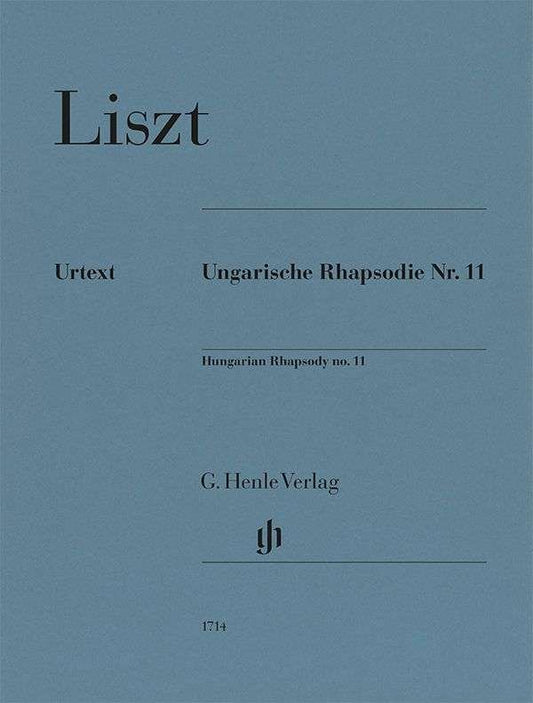 Liszt - Hungarian Rhapsody No 11 For Piano Urtext - G. Henle Verlag