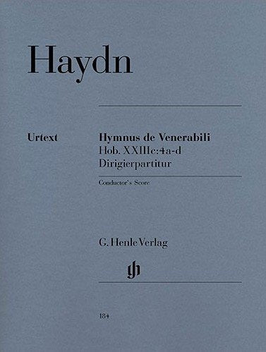 Haydn - Hymnus De Venerabili I-Iv Conductors Score - G. Henle Verlag