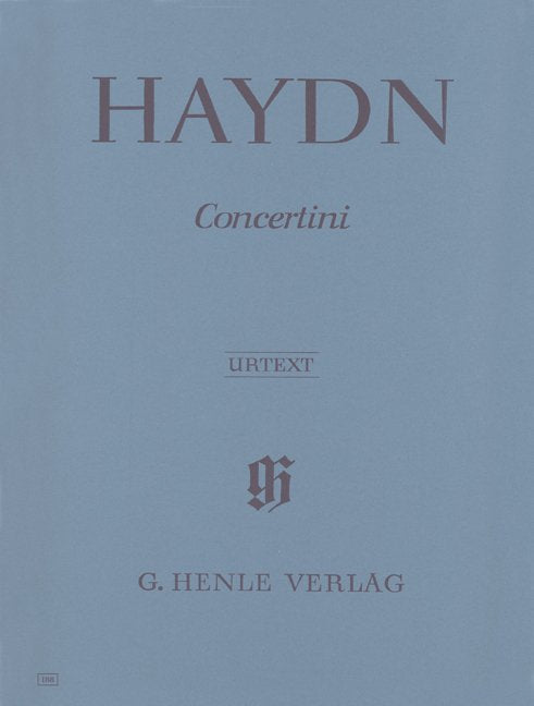 Concertini For Piano (Harpsichord) 2Vln Vc Pno - G. Henle Verlag