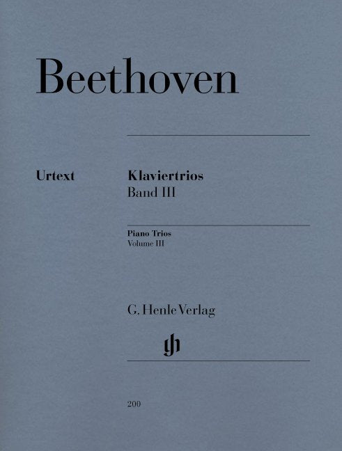Piano Trios Bk 3 Vln Vc Pno - G. Henle Verlag