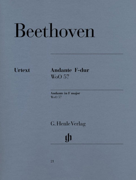 Beethoven - Andante F Major Woo 57 (Andante Favori) Piano - G. Henle Verlag