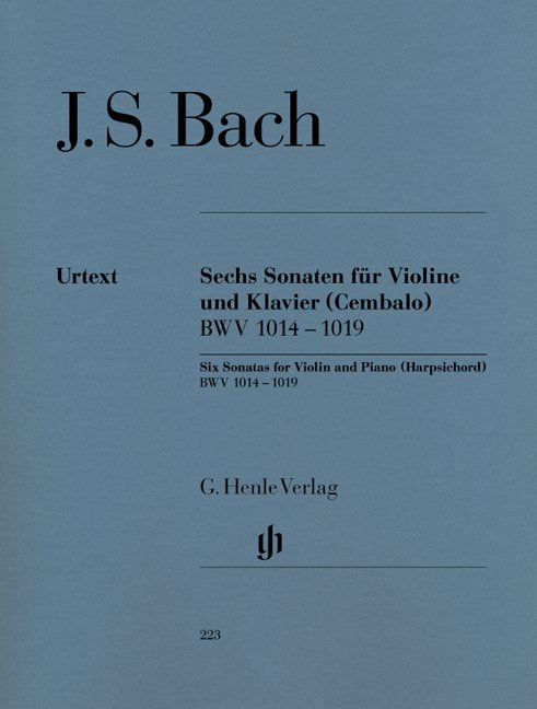 Bach - 6 Sonatas Bwv 1014-1019 Violin/Piano - G. Henle Verlag