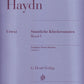 Haydn - Piano Sonatas Vol 1 Urtext - G. Henle Verlag