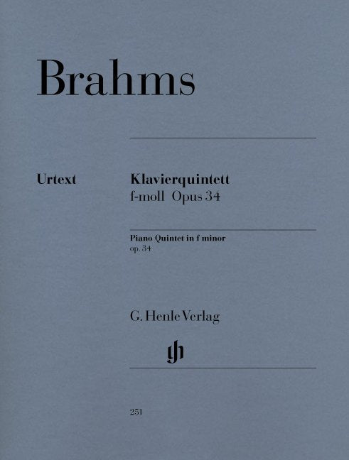Piano Quintet Op 34 F Min - G. Henle Verlag