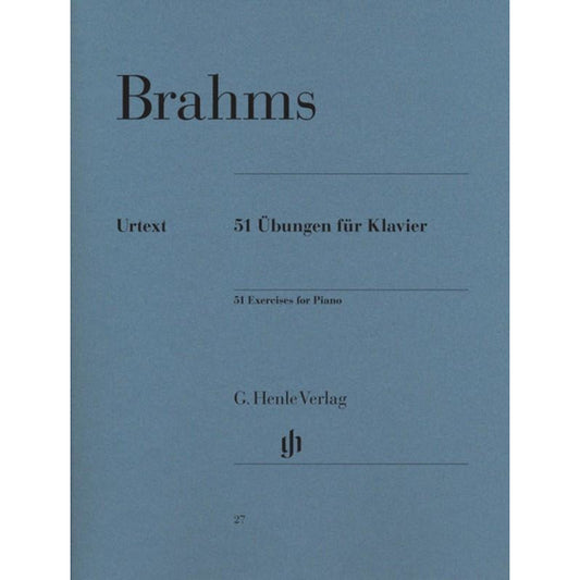 Brahms - 51 Exercises For Piano Urtext