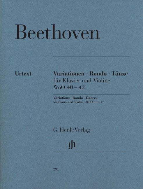 Variations Rondo Dances Vln/Pno - G. Henle Verlag