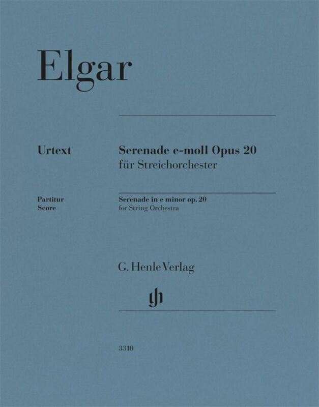 Elgar - Serenade E Minor Op 20 String Orchestra Score