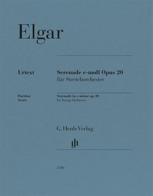 Elgar - Serenade E Minor Op 20 String Orchestra Score