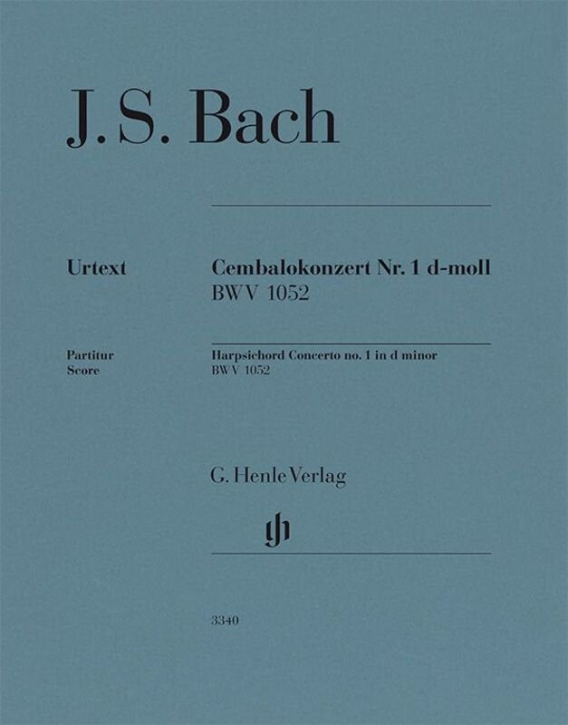 Bach - Harpsichord Concerto No 1 D Minor Bwv 1052 Score - G. Henle Verlag