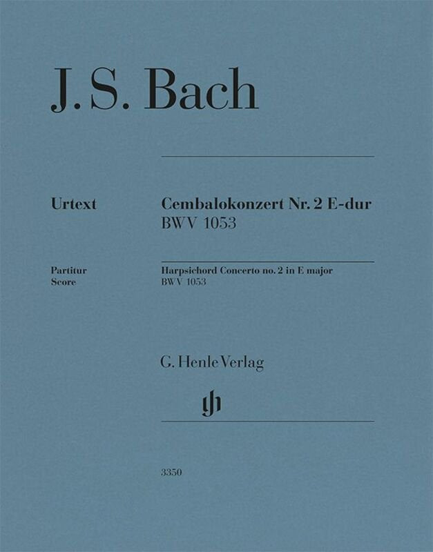 Bach - Harpsichord Concerto No 2 E Major Bwv 1053 Full Score - G. Henle Verlag