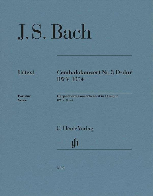 Bach - Harpsichord Concerto No 3 D Major Bwv 1054 Score - G. Henle Verlag