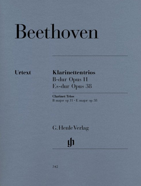 Trio Op 8 B Flat Op 38 E Flat Cla Or Vln Vc Pno - G. Henle Verlag