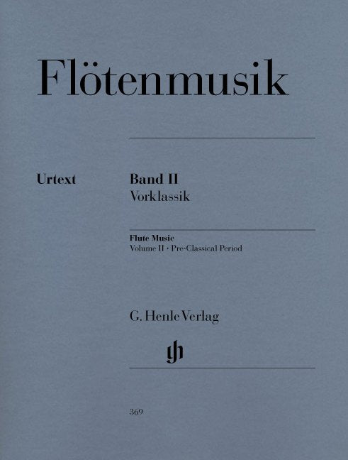 Flute Music Bk 2 Pre Classical Flt Pno - G. Henle Verlag