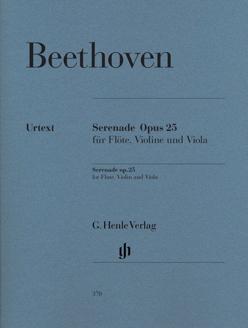 Serenade Op 25 D Fl Vln Vla Ed Voss (Revised Ed) - G. Henle Verlag