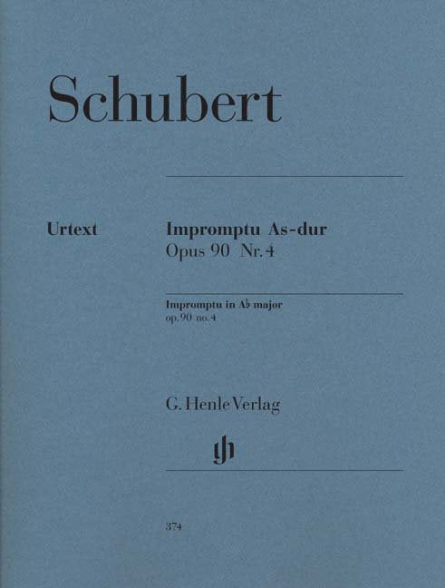 Schubert - Impromptu A Flat Major Op 90 No 4 - G. Henle Verlag