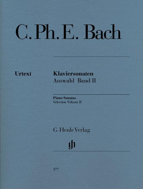 Cpe Bach - Selected Sonatas Vol 2 Urtext - G. Henle Verlag