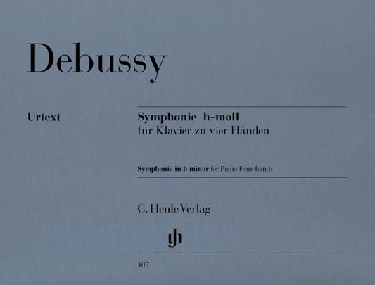 Claude Debussy - Symphony in B Minor Piano Duet cover - G. Henle Verlag