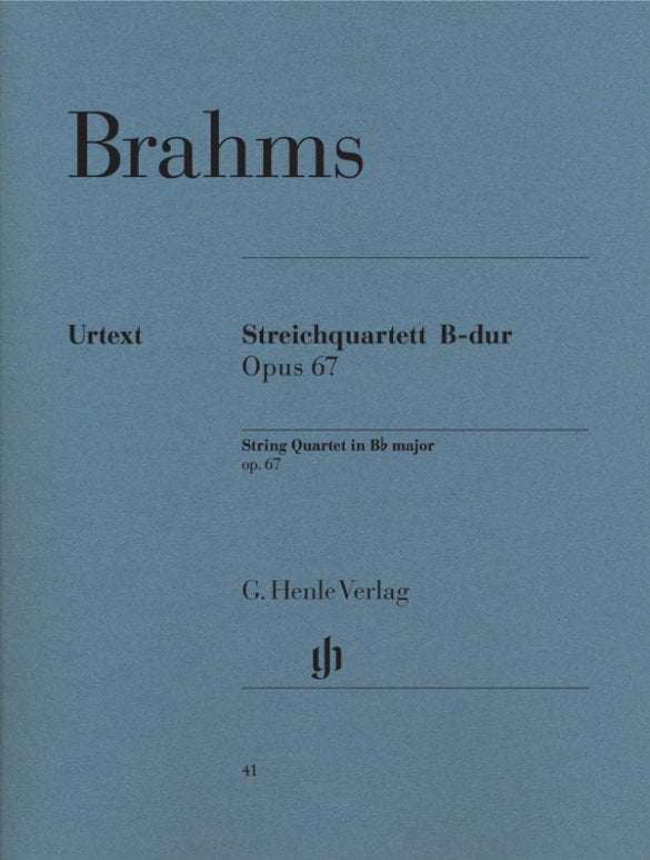 String Quartet Op 67 B Flat Urtext - G. Henle Verlag