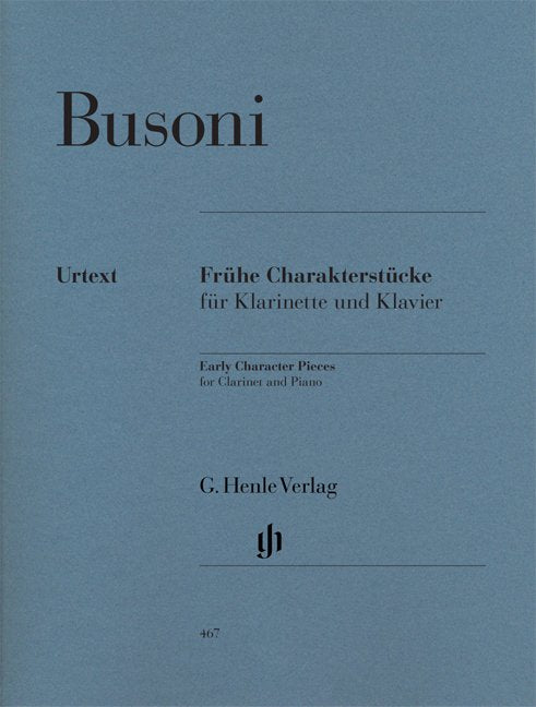 Early Character Pieces Cla/Pno Ed Meerwein - G. Henle Verlag