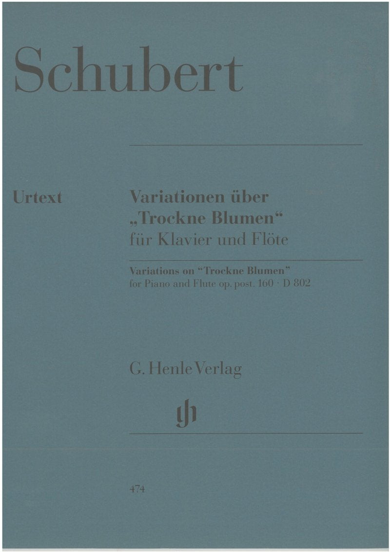 Schubert - Variations Op 160 Flute/Piano - G. Henle Verlag