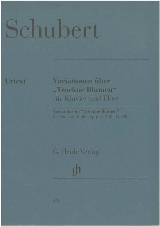 Schubert - Variations Op 160 Flute/Piano - G. Henle Verlag