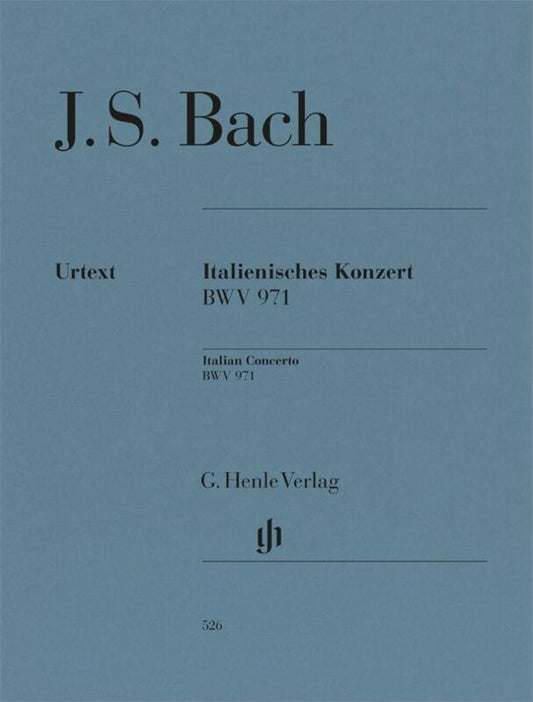 Bach - Italian Concerto Bwv 971 For Piano Urtext