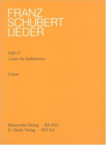 Lieder Bk 17 Songs For Bass - G. Henle Verlag