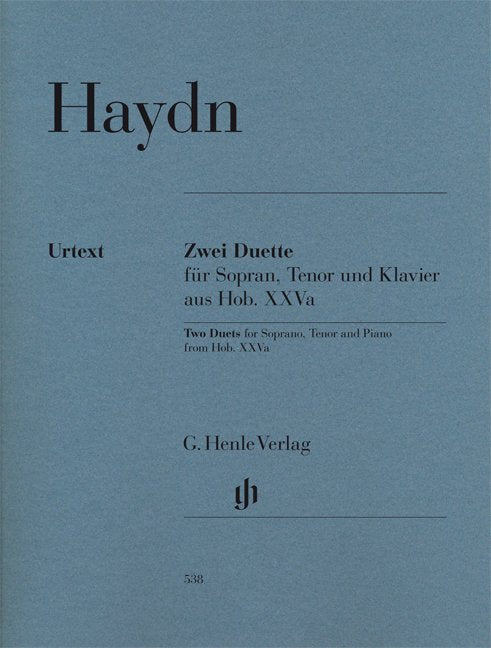 Duets 2 For Soprano And Tenor Hob 25A No 1 And 2 - G. Henle Verlag